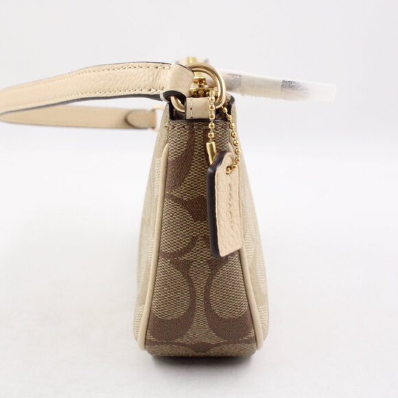 NWT Coach Nolita 19 Bag in Light Khaki/Ivory Multi Blocked Signature Canvas - Picture 3 of 8